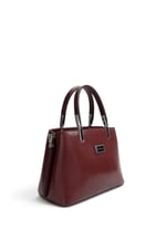 SP987 Kadın El Çantası Düz Cilt Bordo - Bordo SP987-M224