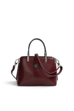 SP987 Kadın El Çantası Düz Cilt Bordo - Bordo SP987-M224