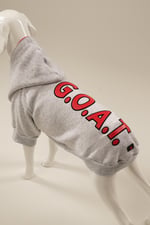 G.O.A.T Gri Kapüşonlu Köpek Sweatshirt (9'lu) Set  