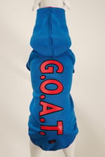 G.O.A.T Mavi Kapüşonlu Köpek Sweatshirt (9'lu) Set
