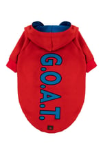 G.O.A.T Kırmızı Kapüşonlu Köpek Sweatshirt (9'lu) Set 