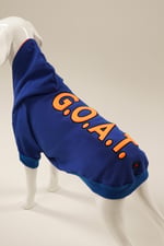 G.O.A.T Sax Mavi Kapüşonlu Köpek Sweatshirt (9'lu) Set