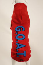 G.O.A.T Kırmızı Kapüşonlu Köpek Sweatshirt (9'lu) Set 