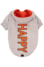 HAPPY Gri Kapüşonlu Köpek Sweatshirt (9'lu) Set