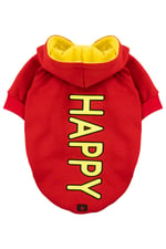 HAPPY Kırmızı Kapüşonlu Köpek Sweatshirt (9'lu) Set