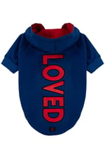 LOVED Sax Mavi Kapüşonlu Köpek Sweatshirt (9'lu) Set