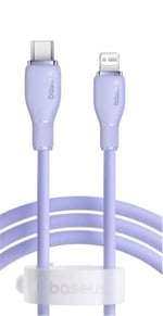 Baseus Pudding USB-A Light 2.4A Kablo 1.2m Mor (P10355700511-00)