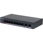 DAHUA CS4010-8ET-110 8 PORT 10/100 110W POE + 2 PORT GIGABIT UPLINK CLOUD YÖNETİLEBİLİR METAL KASA SWITCH