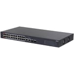 DAHUA CS4226-24ET-240 24 PORT 10/100 POE PORT + 2XGIGABIT RJ45/2XSFP COMBO YÖNETİLEBİLİR RACKMOUNT SWITCH