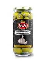 Ece Sarımsak Dolgulu Çekirdeksiz Yeşil Zeytin 480gr