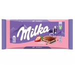 Milka Çilekli Çikolata 100gr
