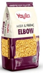Yayla Glutensiz Mısır ve Pirinç Elbow Makarna 400gr