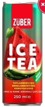 Züber Ice Tea Karpuz & Nane Aromalı 250mL