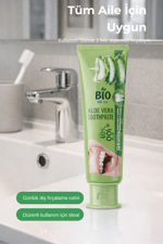 Bio AsiaBio Asia Aloe Vera Diş Macunu – Hassas Dişlere Uygun Yatıştırıcı & Doğal Temizlik 130 ml