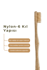 Bio AsiaBio Asia Bambu Diş Fırçası - Doğal Bambu Saplı Diş Fırçası