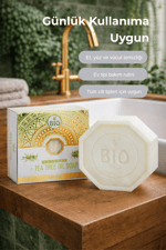 Bio AsiaBio Asia Çay Ağacı Sabunu – Akne Karşıtı, Gözenek Arındırıcı & Sebum Dengeleyici Sabun 150 gr