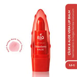 Bio AsiaBio Asia Çilek & Aloe Vera Lip Balm – Besleyici, Tatlı Aromalı Yoğun Dudak Nemlendiricisi (Pembe Renkli)