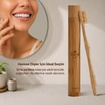 Bio AsiaBio Asia Doğal Bambu Diş Fırçası – Antibakteriyel, Ekolojik & Ahşap Kutulu Premium Model