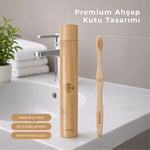 Bio AsiaBio Asia Doğal Bambu Diş Fırçası – Antibakteriyel, Ekolojik & Ahşap Kutulu Premium Model