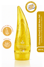 Bio AsiaBio Asia Q10 + Ginseng Enerji Jeli – Cilt Yenileyici, Canlandırıcı & Nemlendirici 250 ml