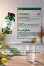 MultimedMilk Thistle – Deve Dikeni + Enginar + Karahindiba – Karaciğer Yenileyici Formül – 120 Kapsül