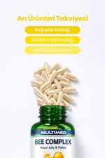 MultimedMultimed Bee Complex – Arı Sütü & Polen & Propolis ile Güçlü Bağışıklık Desteği – 120 Kapsül