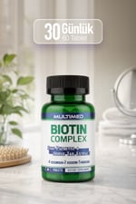 MultimedMultimed Biotin Kompleksi – Saç Dökülmesine Karşı Destek + Güçlü Keratin Etkisi – 60 Tablet