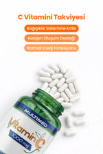 MultimedMultimed C Vitamini 1000 mg – Uzun Süreli Etki & Direnç Koruma – 90 Tablet