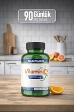 MultimedMultimed C Vitamini 1000 mg – Uzun Süreli Etki & Direnç Koruma – 90 Tablet
