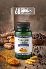 MultimedMultimed Curcumin Zerdeçal – Yüksek Emilimli Güçlü Antioksidan & Bağışıklık Koruma – 120 Kapsül