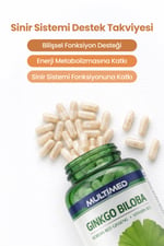 MultimedMultimed Ginkgo Biloba + Kırmızı Ginseng + B12 – Hafıza & Odak Artırıcı Premium Formül – 120 Tablet