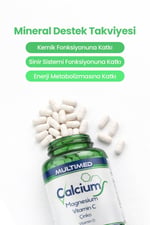 MultimedMultimed Kalsiyum Magnezyum Çinko D3 – Kemik, Diş & Kas Sağlığı – 60 Tablet