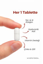 MultimedMultimed Kolajen 1000 mg – Cilt Elastikiyeti & Eklem Destek Formülü – 90 Tablet