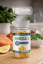 MultimedMultimed Omega 3 Balık Yağı 1000 mg – Trigliserid Formu Yüksek Emilim – 200 Softgel (Şeffaf Şişe)