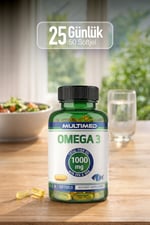 MultimedMultimed Omega 3 Balık Yağı 1000 mg – Trigliserid Formu Yüksek Emilim – 50 Softgel 