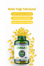 MultimedMultimed Omega 3 Balık Yağı 1000 mg – Trigliserid Formu Yüksek Emilim – 100 Softgel 