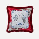 Allure Yastık - Leylek  45X45 Cm Kadife - Pembe CATAL4545PLST