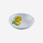 Amalfi Limon Kabartmalı Beyaz Çukur Tabak 20 cm