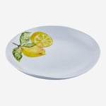Amalfi Limon Kabartmalı Beyaz Tabak 28 cm