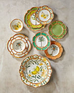Bambu Turuncu / Beyaz Tabak 23 cm