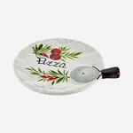 Edelweiss Italy Pizza Tabağı Pomodori 22 cm EW10004POM