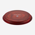 La Dolce Vita 34 cm Yuvarlak Servis Metal Tepsi - kırmızı narlı