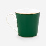 Love Birds Koyu Yeşil Madalyon Desenli Mug 250 ml