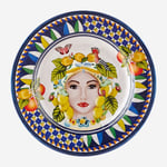 Mavi Yüz Desenli Yemek Tabağı 28Cm CAMC1080BL3