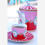 Pip Studio Kırmızı Pembe Porselen Demlik 1300 Ml 51005004