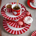 Pip Studio Kırmızı Pembe Porselen Kahvaltı Tabağı 21 Cm 51001026