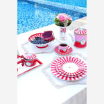 Pip Studio Kırmızı Pembe Porselen Kek Standı 24 Cm 51018114