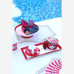 Pip Studio Kırmızı Pembe Porselen Kek Standı 24 Cm 51018114