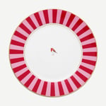 Pip Studio Kırmızı Pembe Porselen Yemek Tabağı 26,5 Cm 51001022