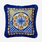 Portofıno Lacivert Limon Buketi Yastık 45*45 Cm CAT2P4343BL